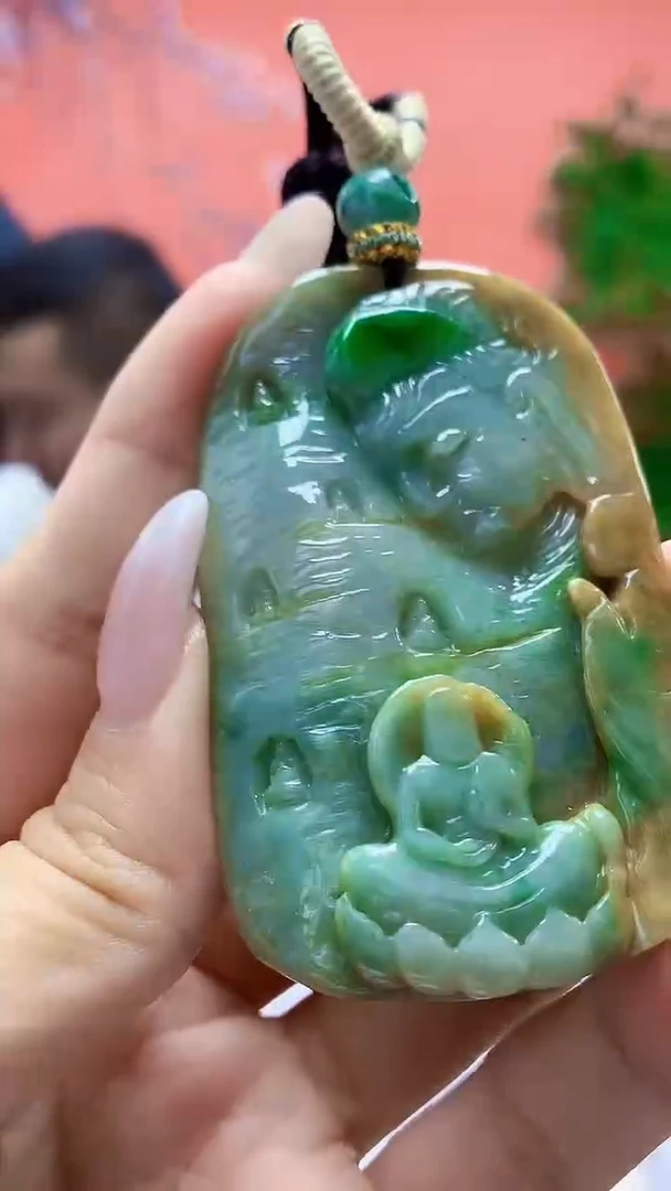 未镶嵌定制翡翠4898ty-毛货挂件53