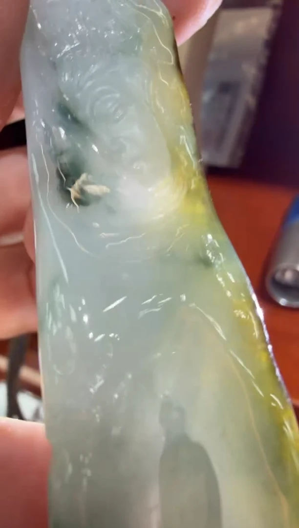未镶嵌挂件翡翠A货翡翠孤品国雕谢林工