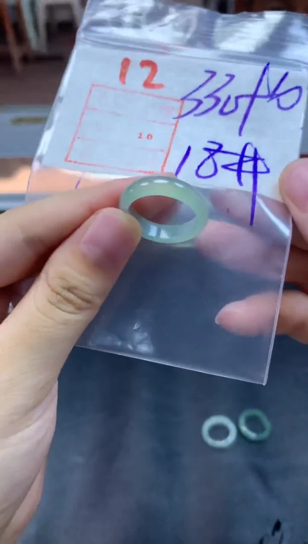 定制翡翠未镶嵌戒圈18#340毛货需精细抛光