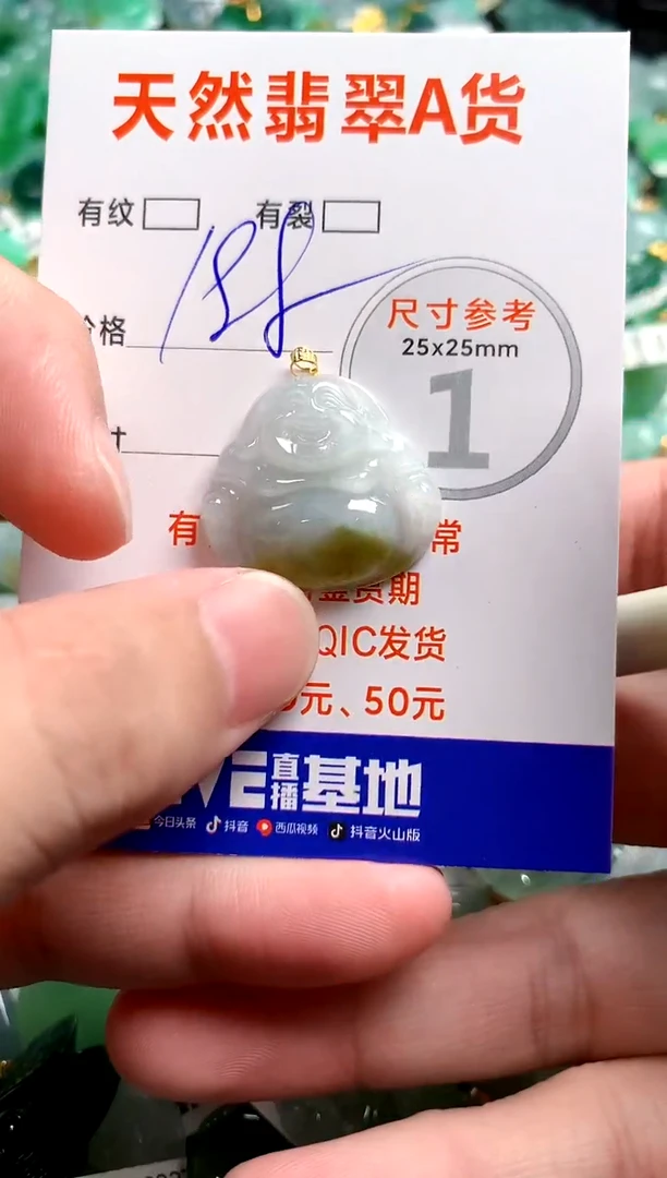 翡翠18K金镶嵌颈饰0094682876