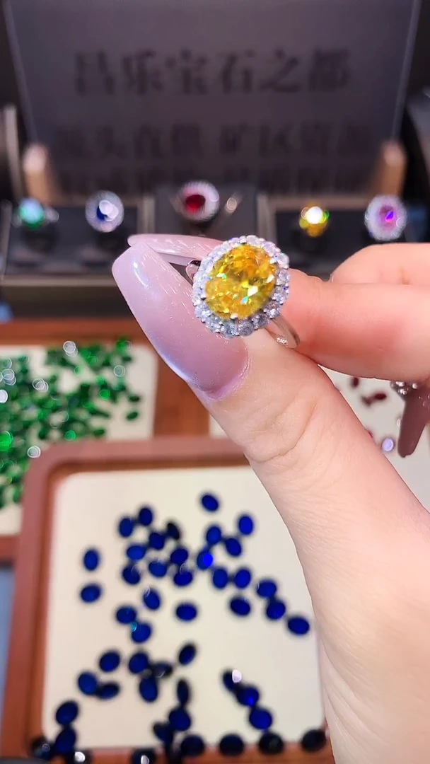 银S925镶嵌戒指碧玺.......