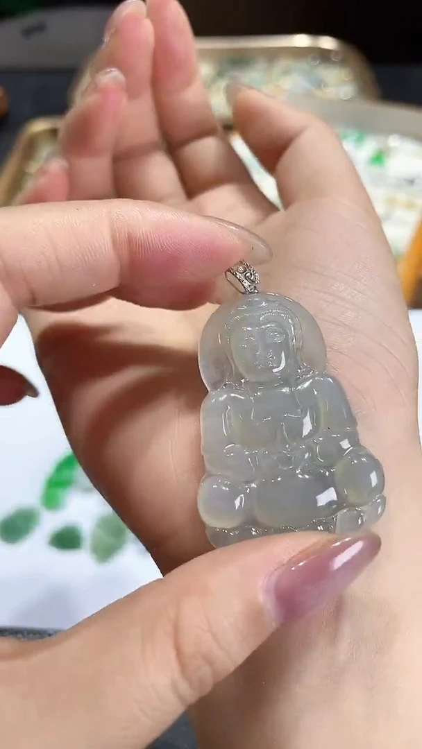 颈饰18K金镶嵌翡翠202555555多样性发一