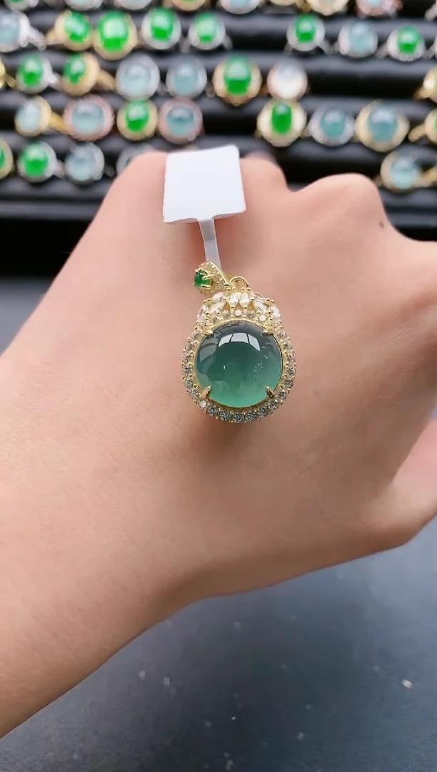 【闪购商品】翡翠戒指银S925镶嵌1111111