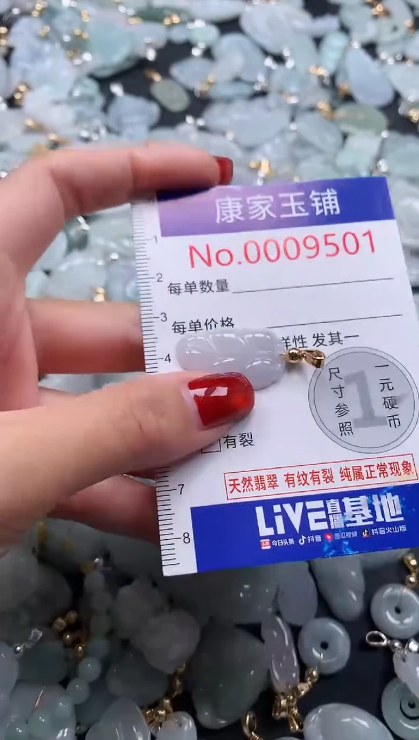 翡翠未镶嵌吊坠(不含链)9501