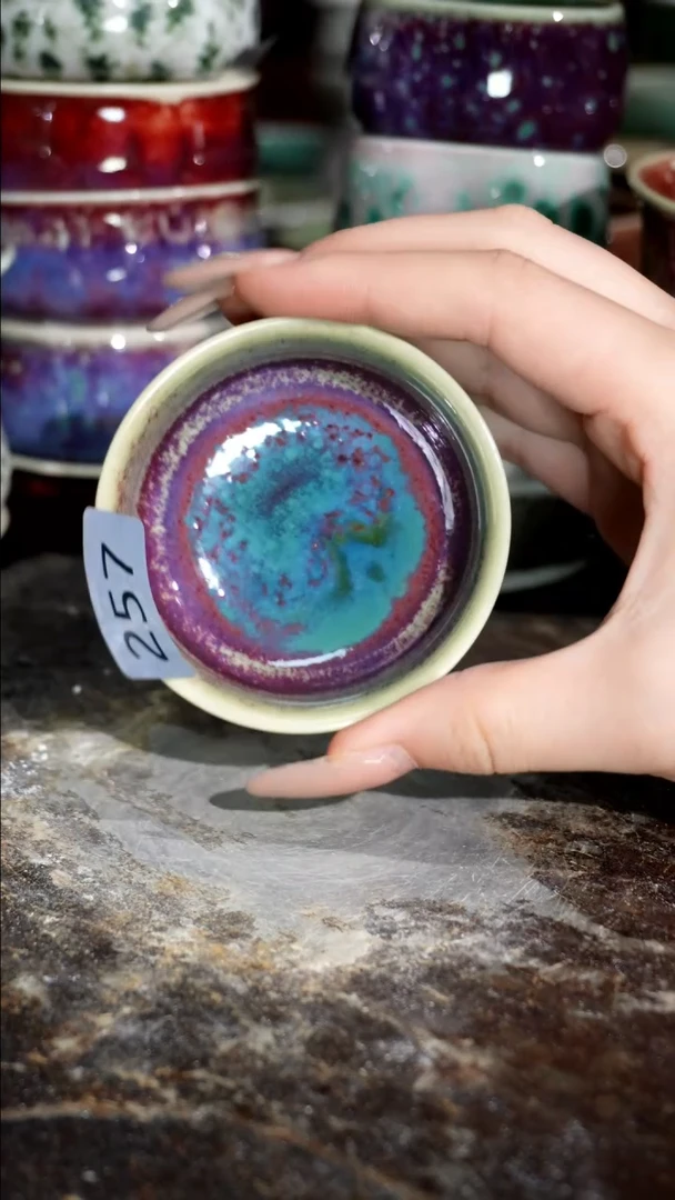 摆件精品窑变钧瓷茶器