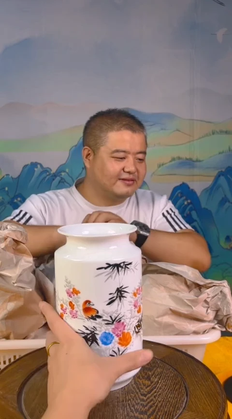 摆件景德镇陶瓷青花摆件50