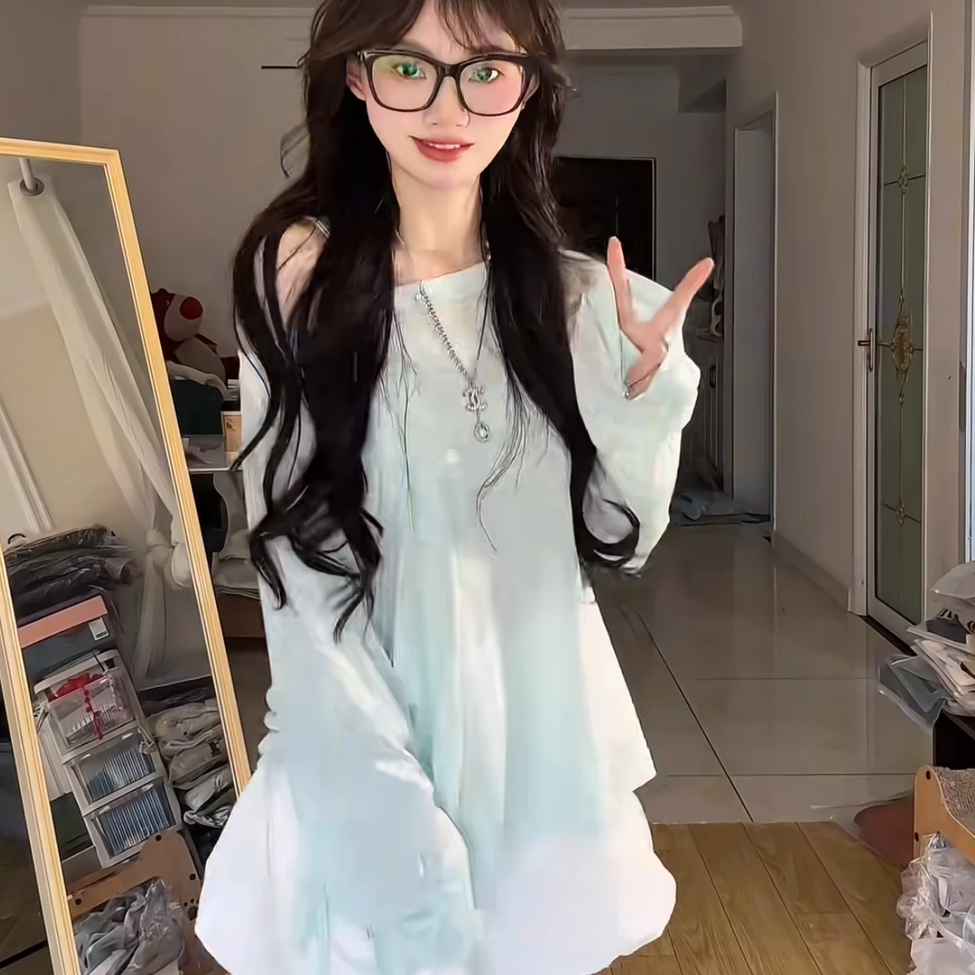 夏天巨好看的套装小个子罩衫轻薄长袖防晒衣苞裙裤洋气减龄两件套