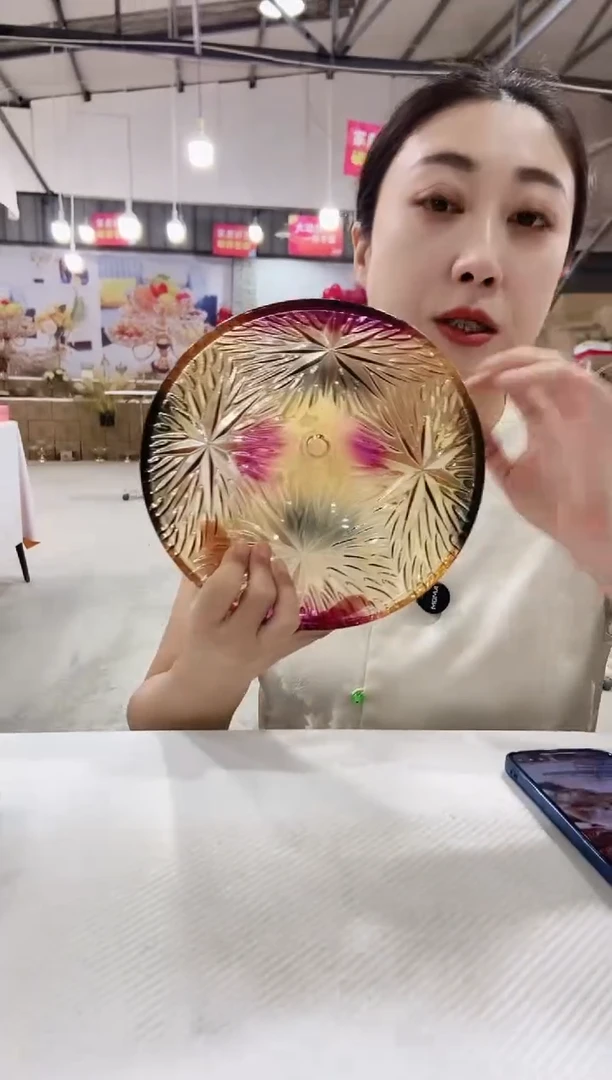 彩色冰花果斗一个