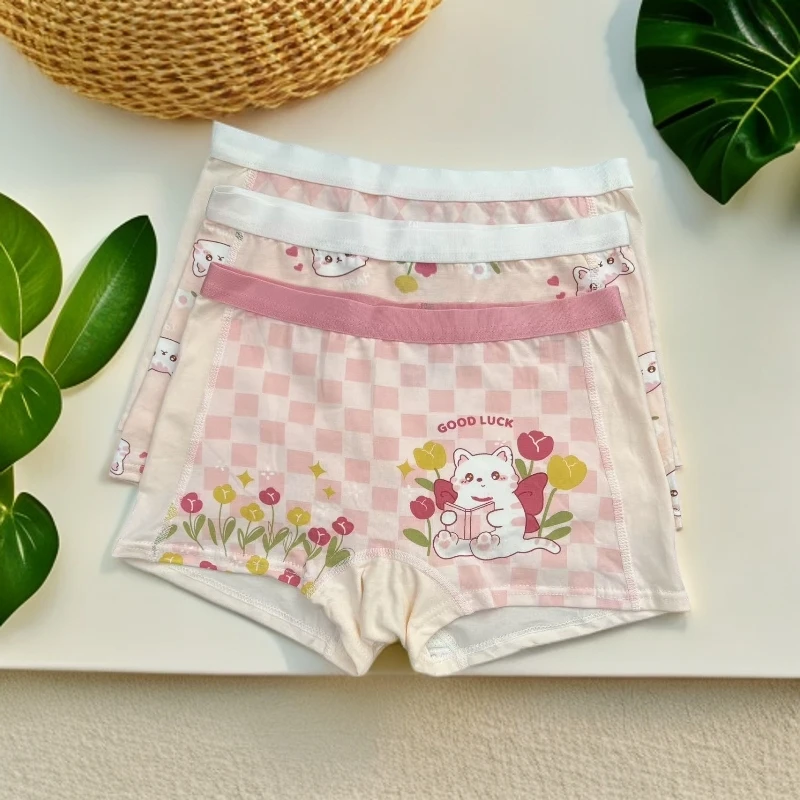 【6号女童】儿童中大童学生宝宝卡通印花柔软[7A抗菌]四角底裤