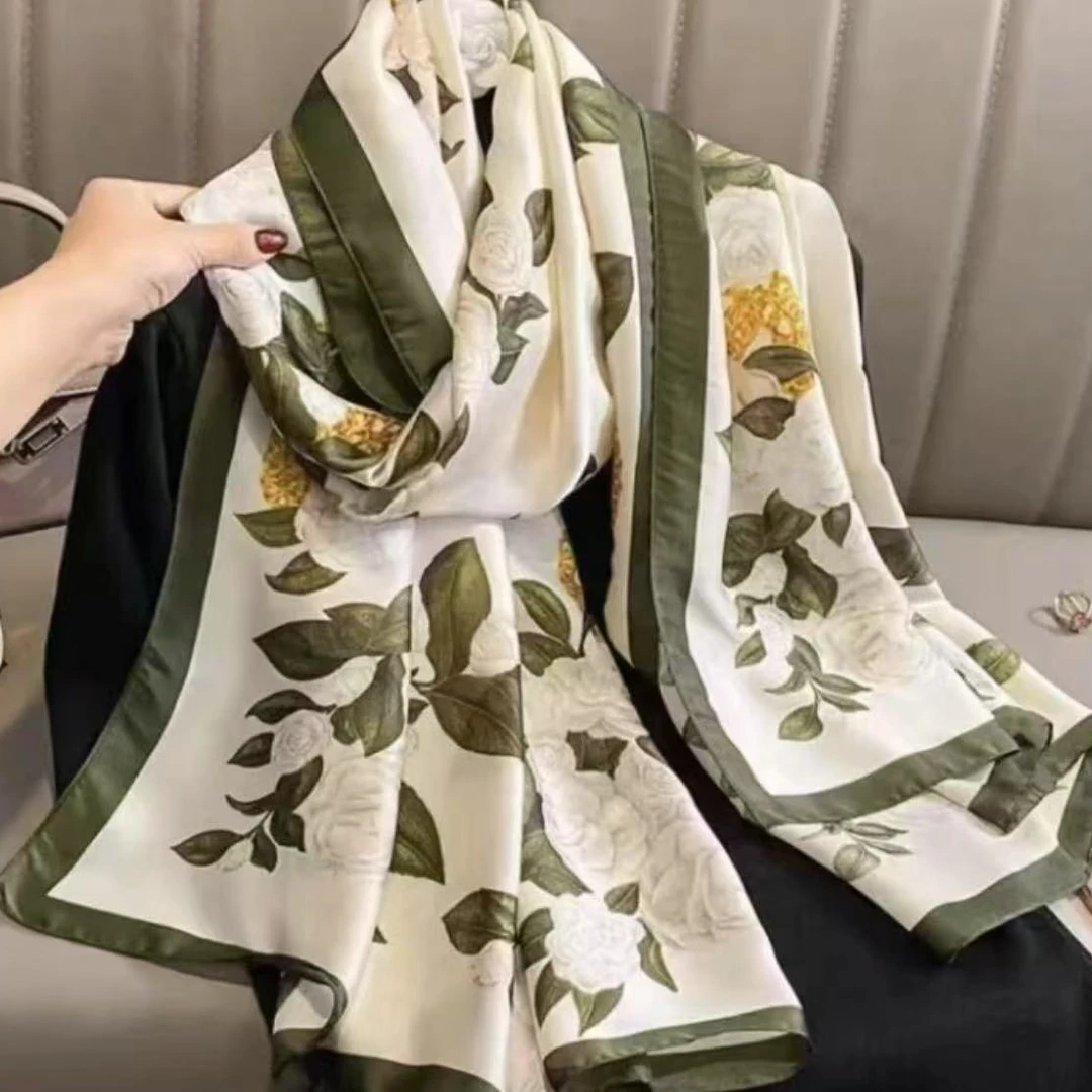 静雅山茶180x90丽锦缎百搭时尚