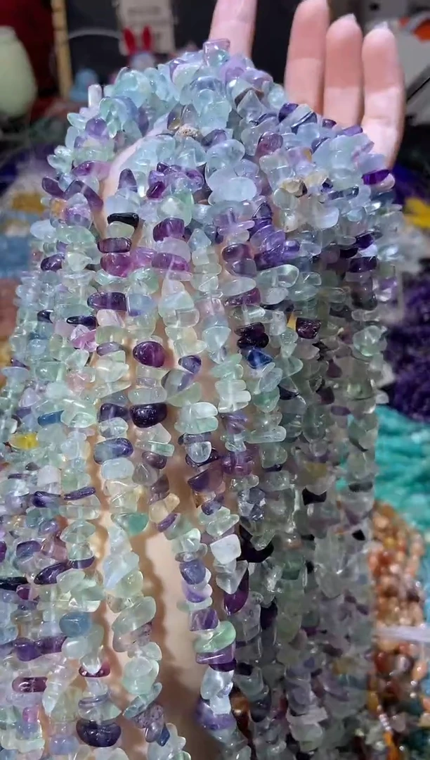 水晶珠宝半成品未镶嵌浅萤