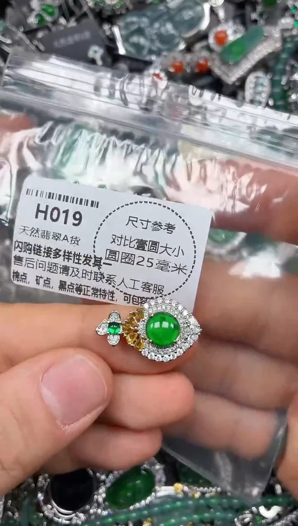 颈饰未镶嵌翡翠H019吊坠