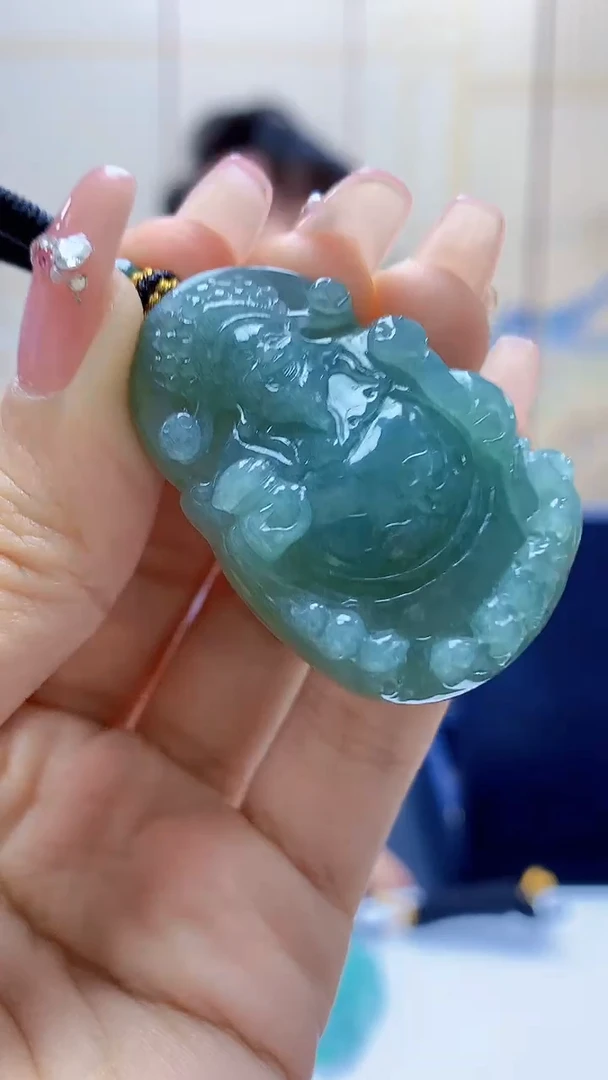 未镶嵌定制翡翠5060ty-毛货挂件35