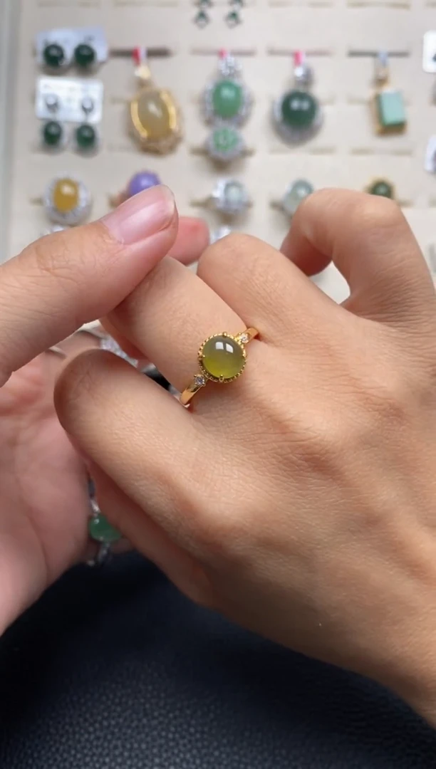 【闪购商品】翡翠戒指银S925镶嵌1111