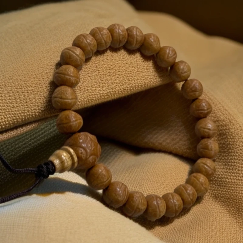 《凤眼手串》精工猴头雕刻凤眼手串