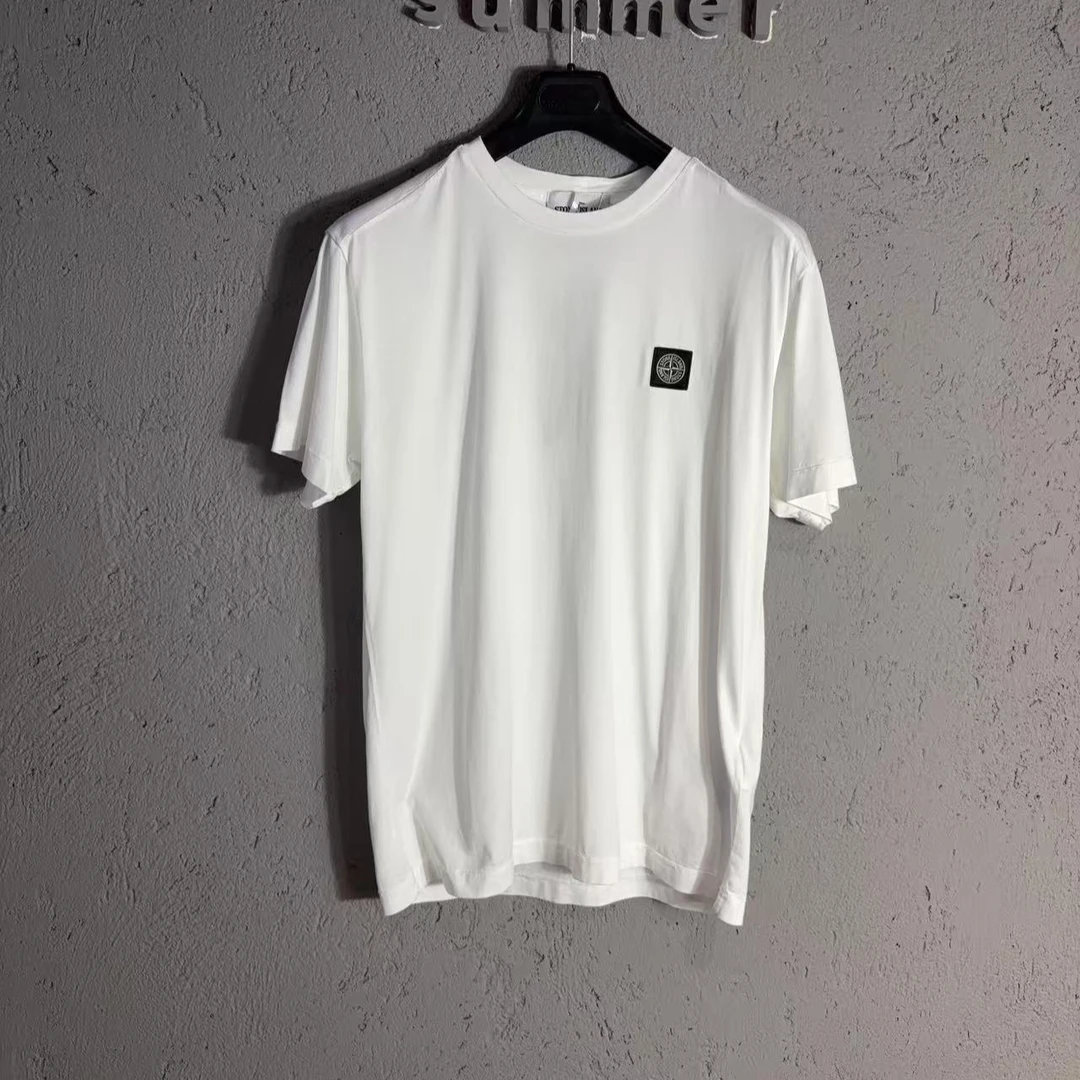 全新未使用 stone island石头岛25春夏 基础款纯色短袖 棉质