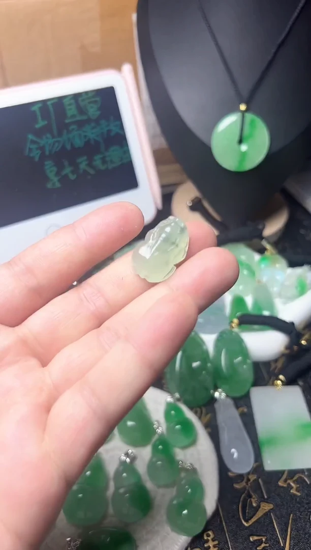 颈饰未镶嵌翡翠所见即所得，一图一物