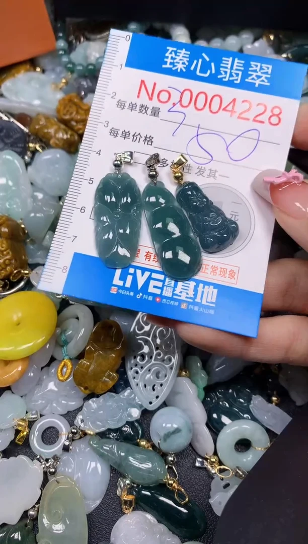 【闪购商品】翡翠颈饰未镶嵌含绳0004228