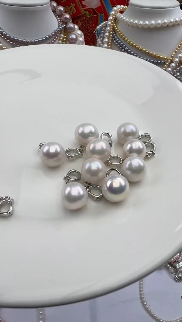 淡水珍珠银S925镶嵌颈饰1