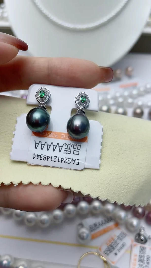 【闪购商品】海水珍珠耳饰银S925镶嵌W114