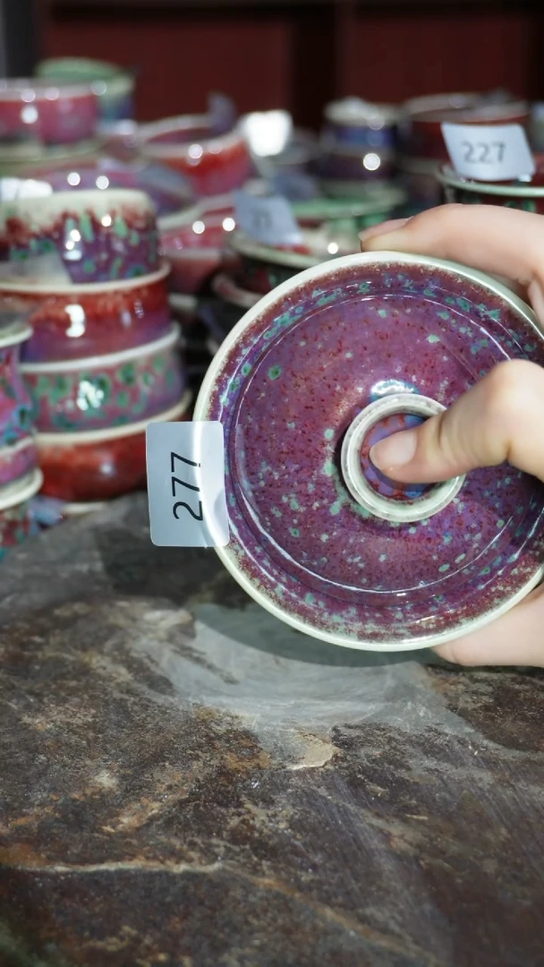 摆件精品窑变钧瓷茶器