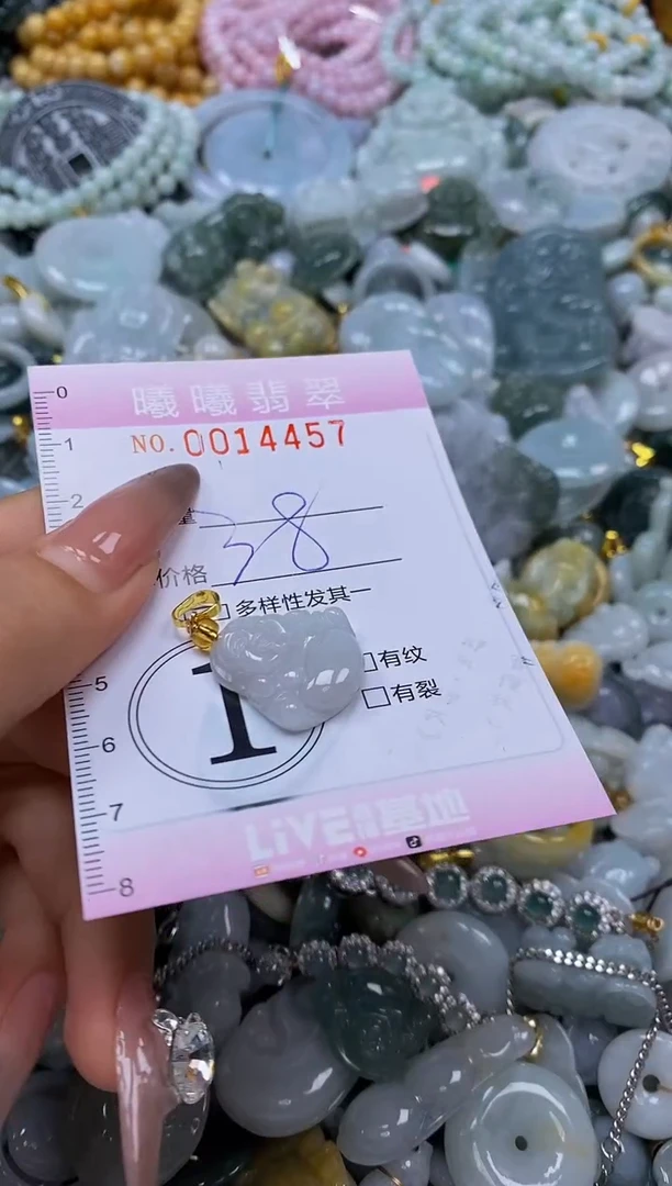 翡翠未镶嵌颈饰闪购0014457