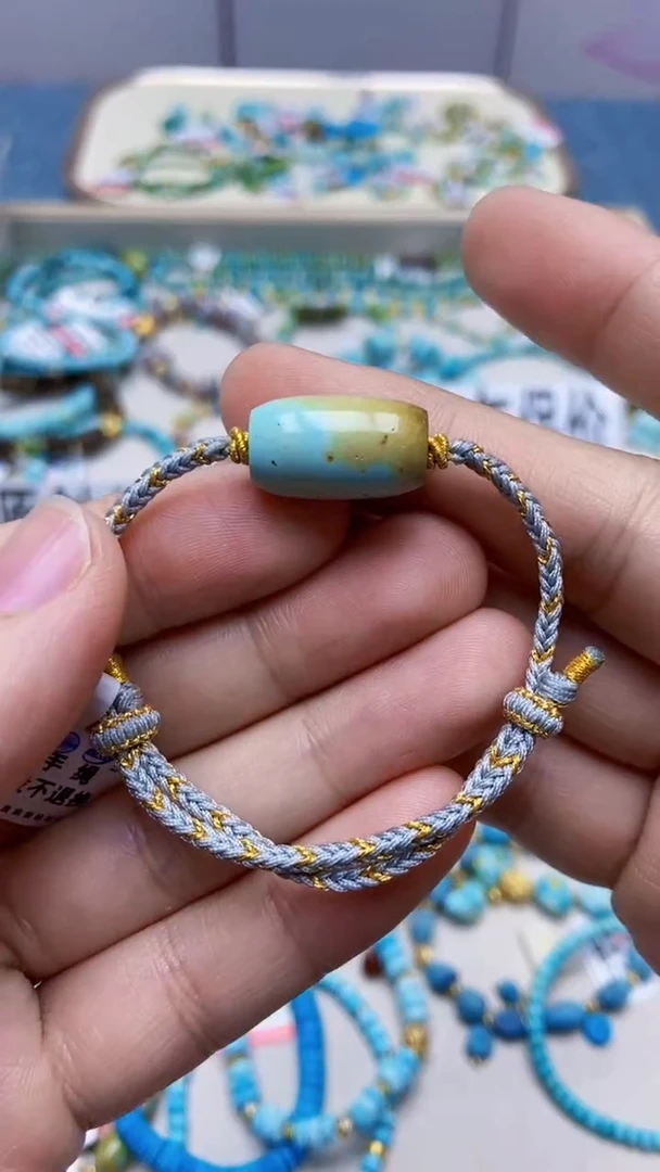 未镶嵌绿松石手链130