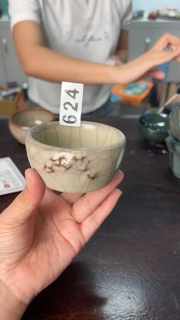 龙泉云间青瓷小米茶器