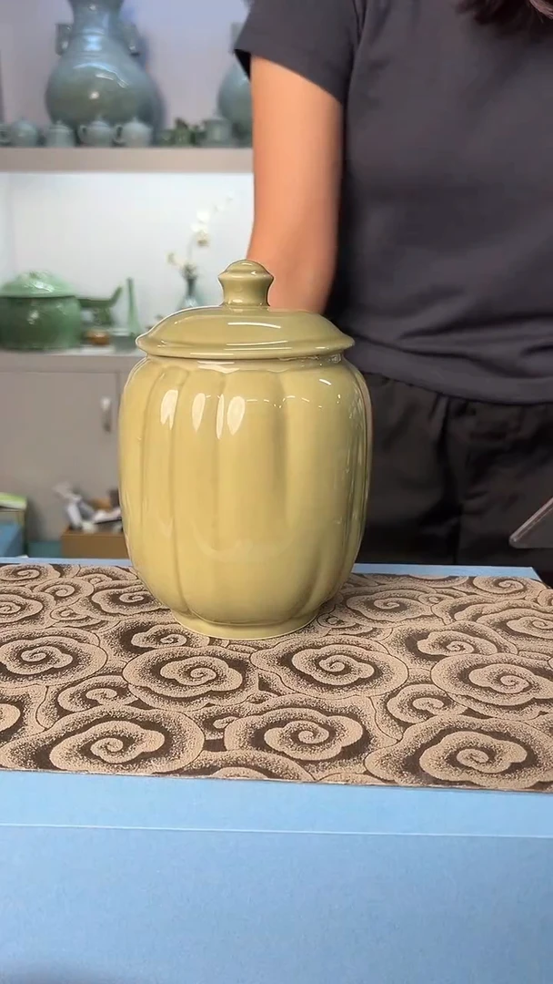 龙泉云间青瓷小米茶器