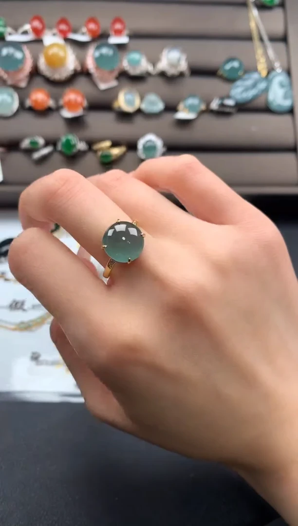 【闪购商品】翡翠戒指银S925镶嵌3123123121