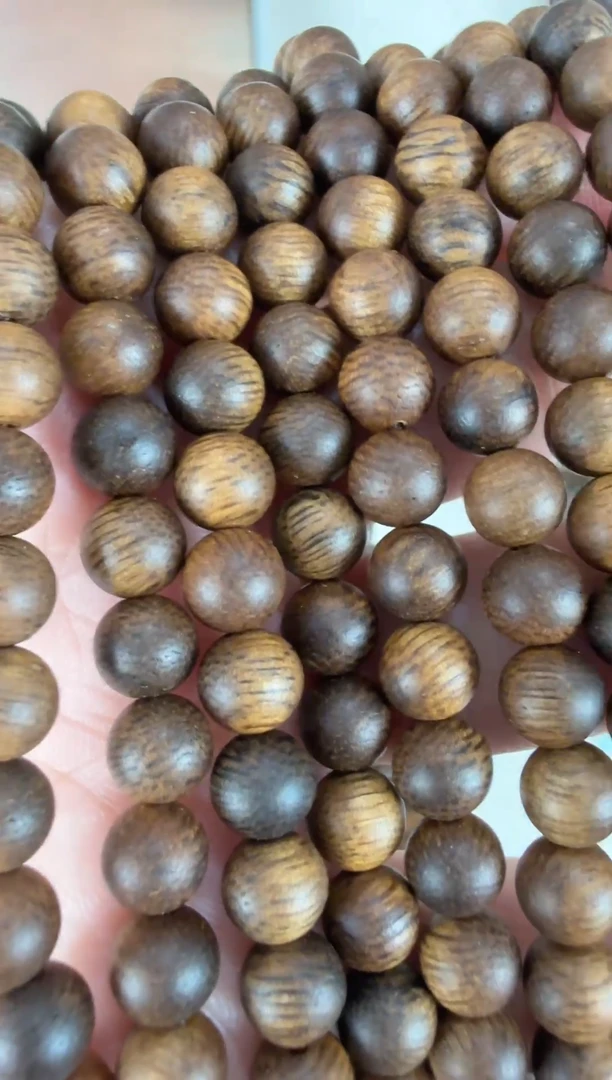 沉香沉香碎屑09沉香沉水浮圆珠多圈卡6/18克多样性发其一