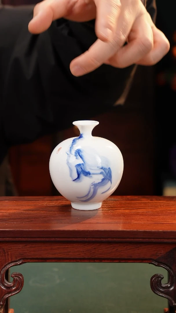 【闪购商品】摆件纯手工手绘高白泥瓷