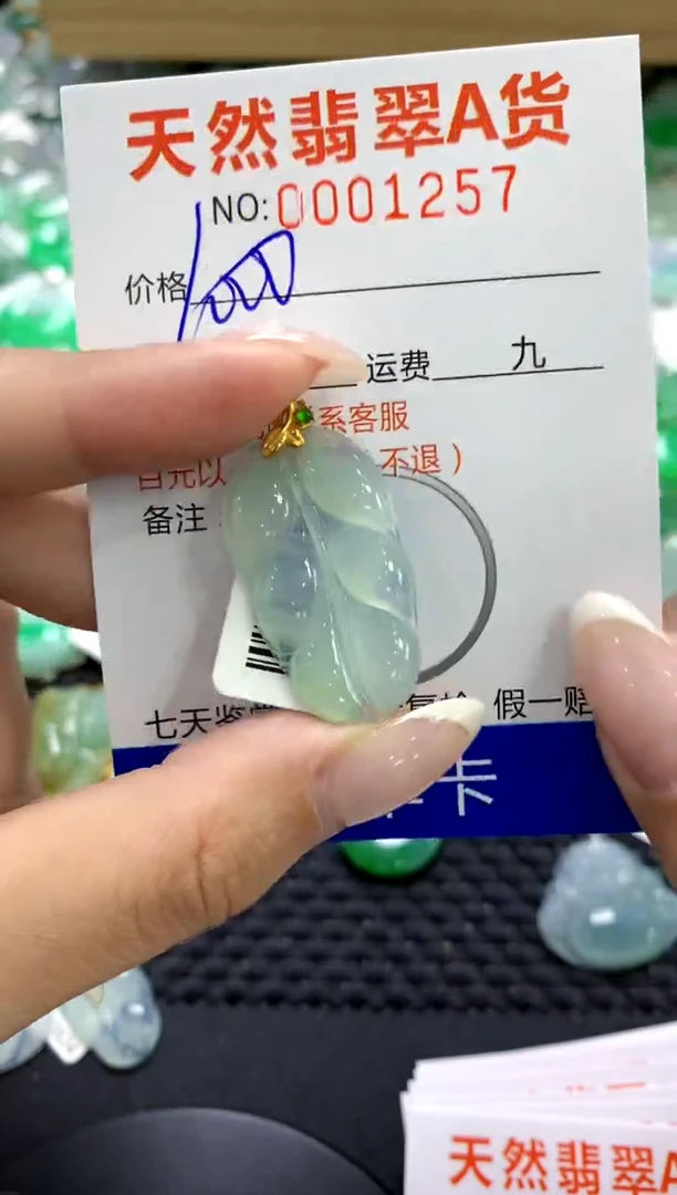 翡翠18K金镶嵌颈饰1111111111111111