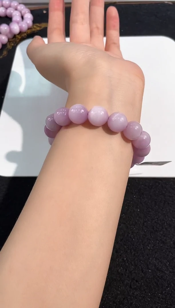 【闪购商品】锂辉石手链未镶嵌14号紫锂辉单圈12mm