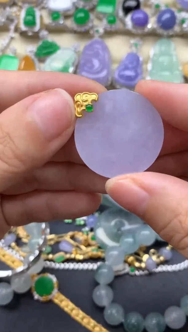 【闪购商品】翡翠颈饰18K金镶嵌356-中国好珍宝