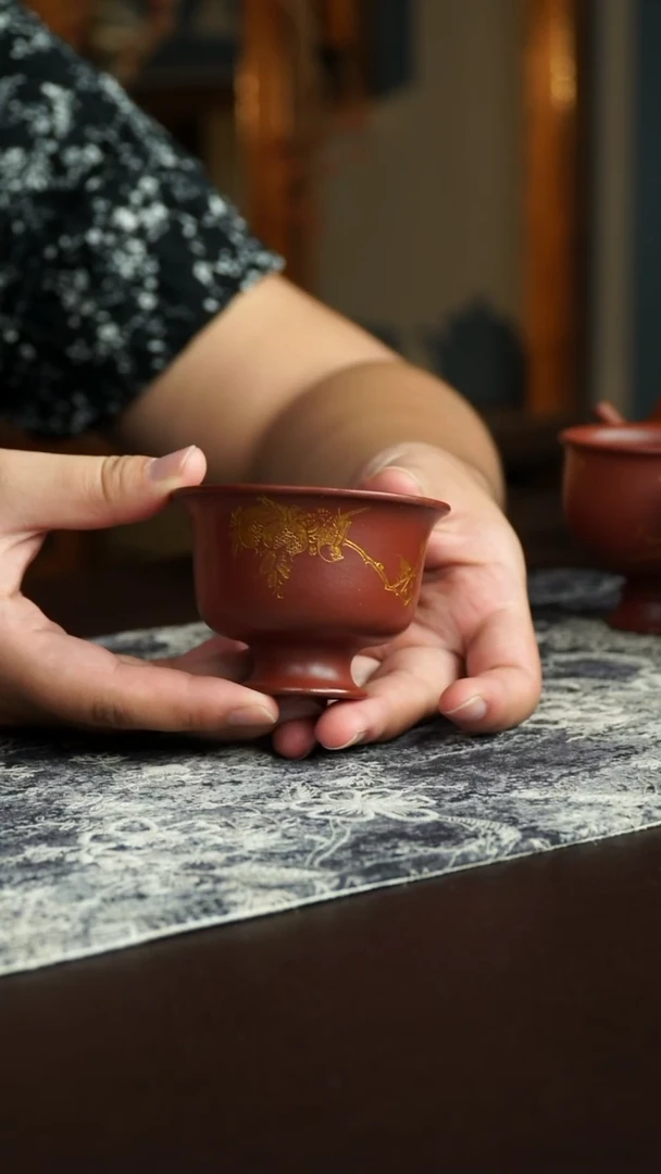 茶杯紫砂21号宜兴紫砂原矿作品