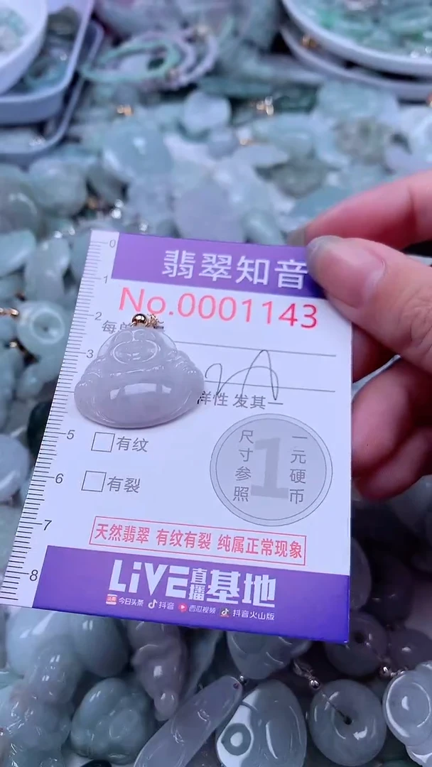 翡翠未镶嵌吊坠(不含链)1143