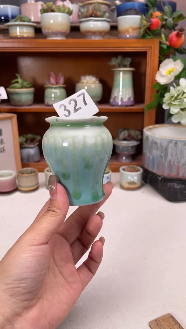 瓷片327知木小芳花盆