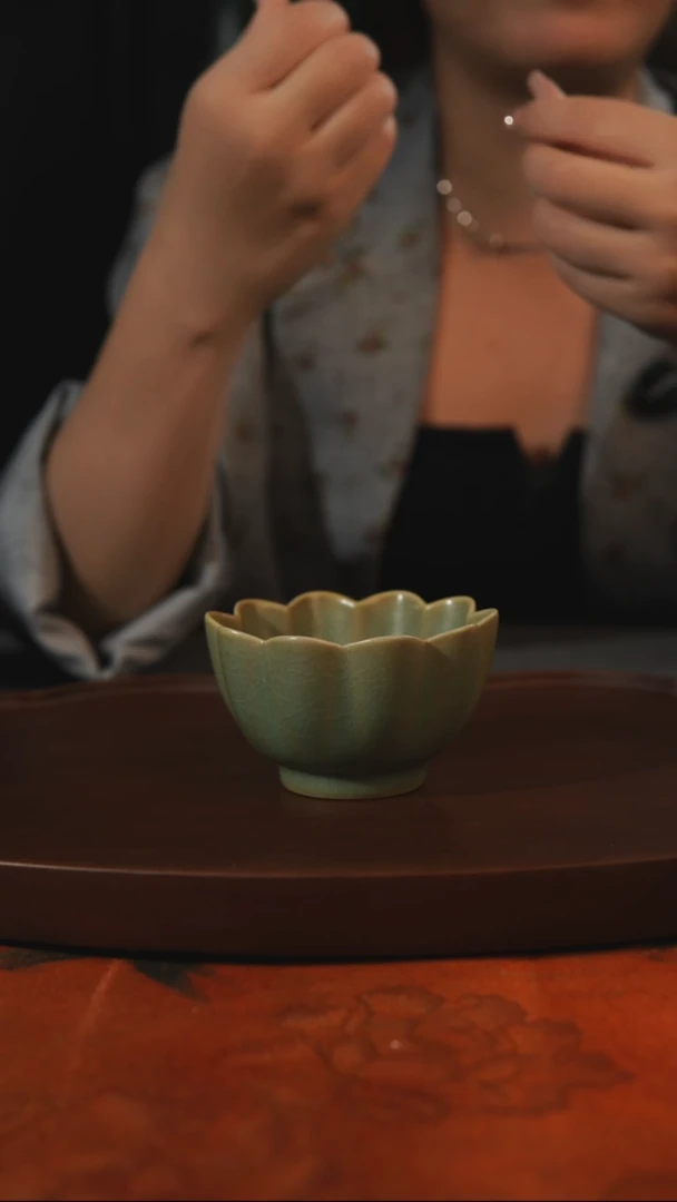 杯子柴烧全品一级 汝州原产地原矿仿古老釉