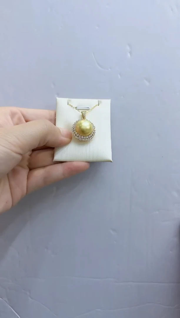 未镶嵌海水珍珠颈饰【格格】南洋海水金珍珠吊坠