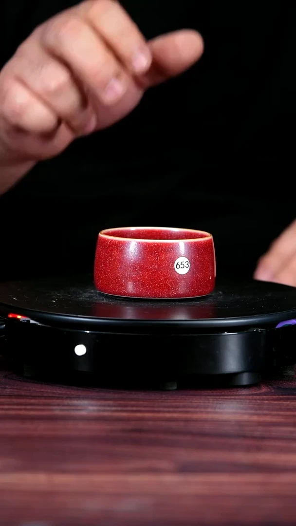 653#陈亚龙一级品原矿钧瓷扳指杯