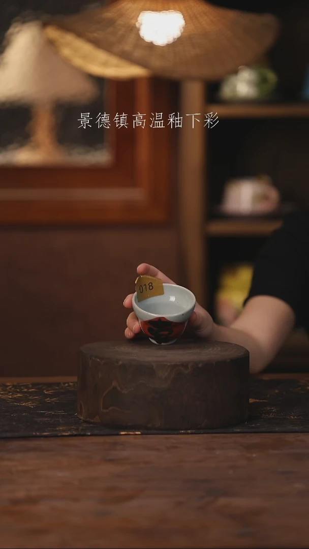 陶瓷景德镇高温釉下手绘陶瓷018