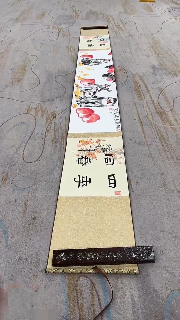 国画9.17-严选-郑志宗-3米长卷-四季同春