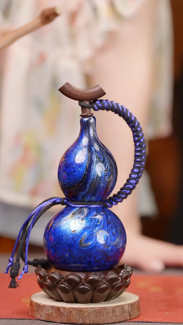 1412号大漆葫芦手捻车挂脖挂挂件