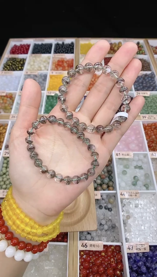 【闪购商品】水晶手串未镶嵌绿幽灵多样性发一