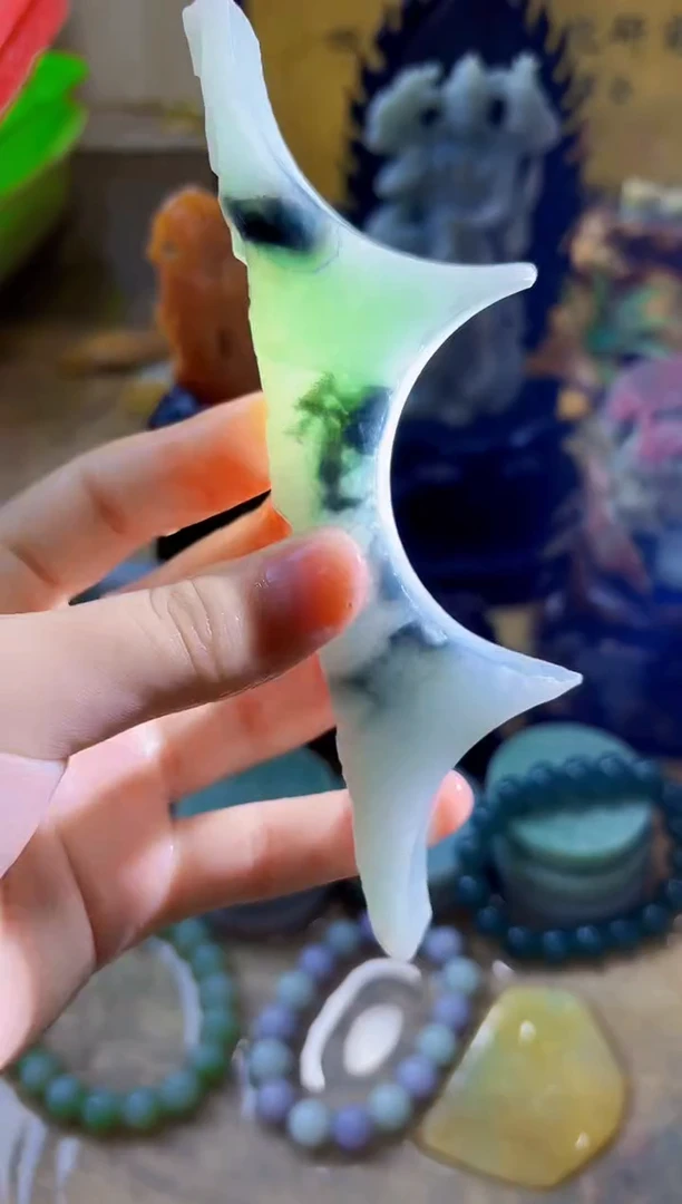 未镶嵌挂件翡翠A货小璀4787