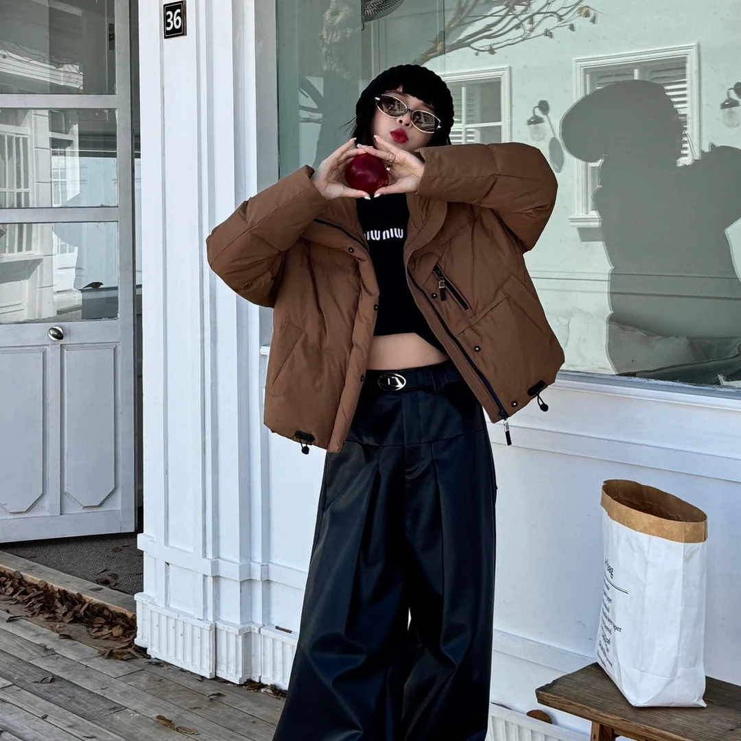 7006款羽绒服女冬季24年新款小个子韩版加厚白鸭绒外套羽绒服