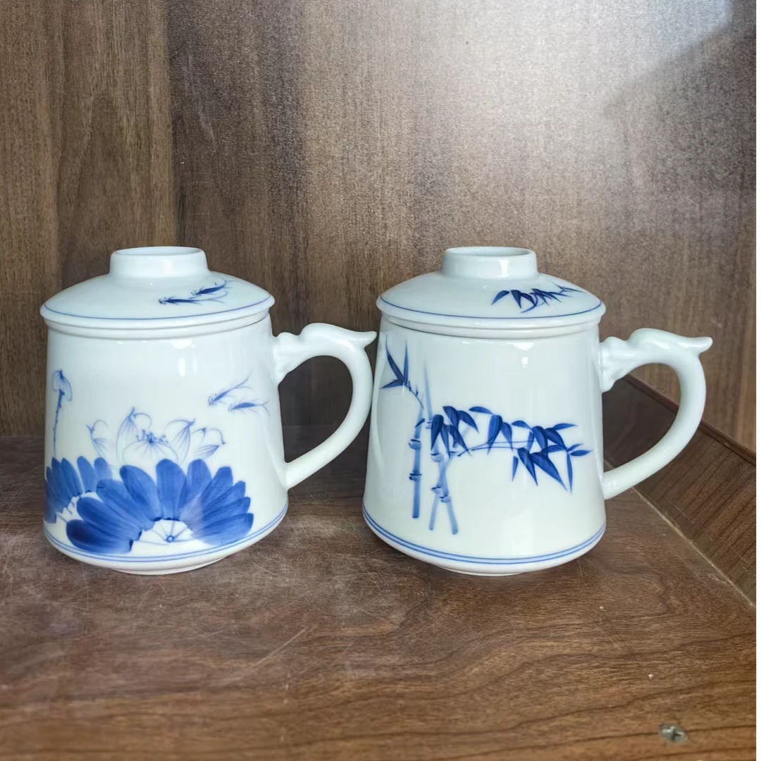 A797景德镇制陶瓷办公杯一对