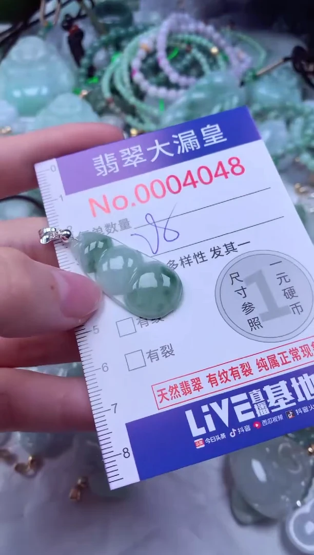 吊坠(不含链)未镶嵌翡翠4048