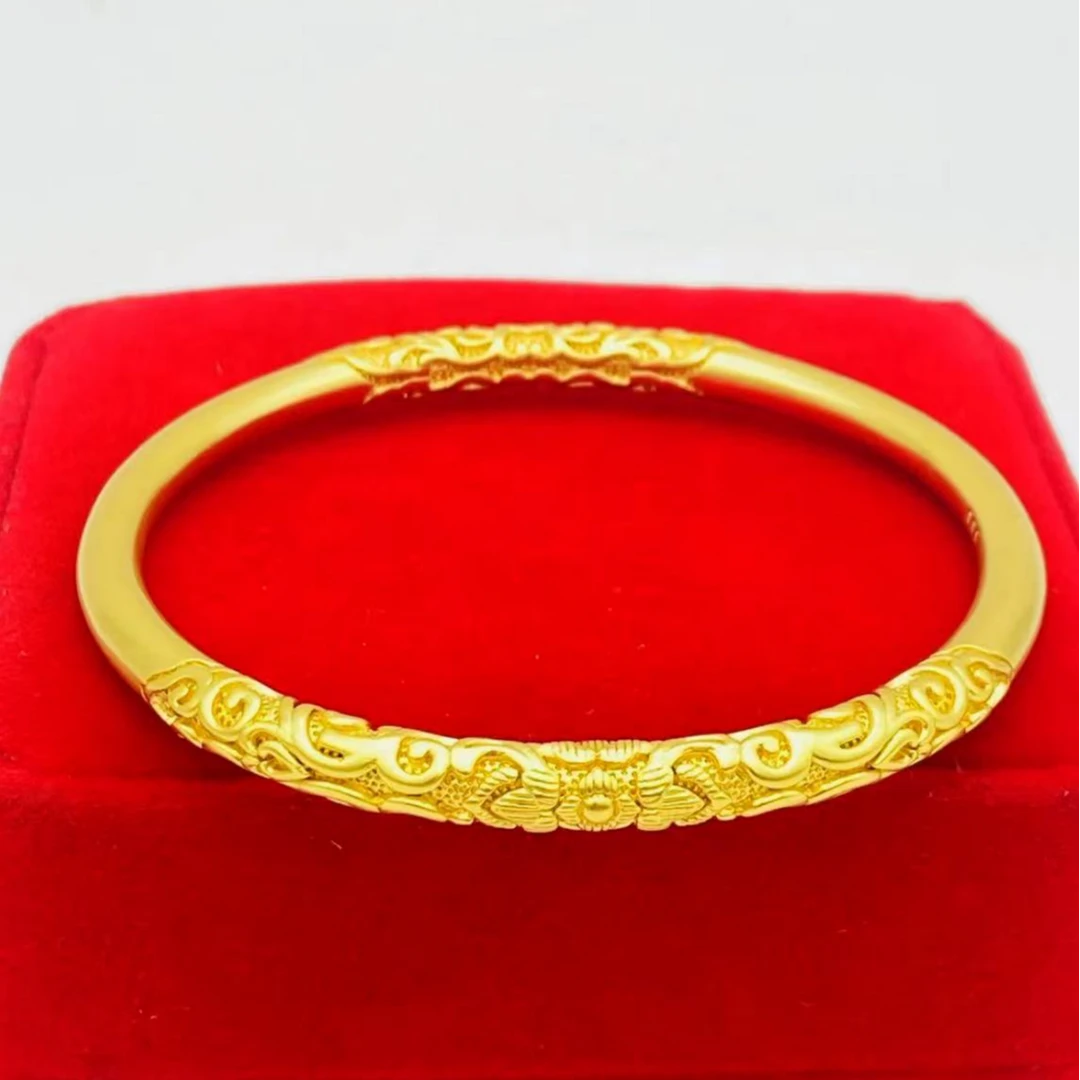 合金手镯 精品 卷草纹手镯（点进选圈口）